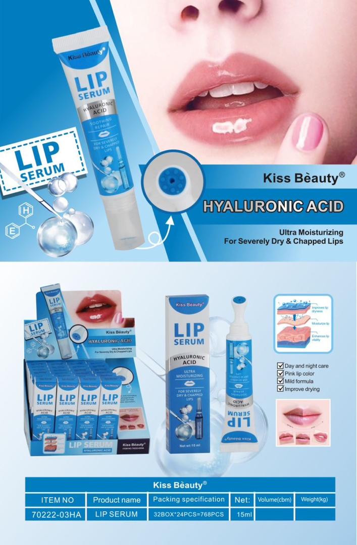 Sérum Lèvres à l’Acide Hyaluronique – Hydratation Intense & Lèvres Repulpée